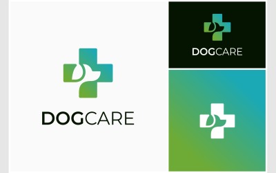 Hond medische geneeskunde zorg Logo