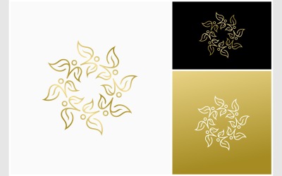 Leaf Wellness Lüks Dekorasyon Logosu