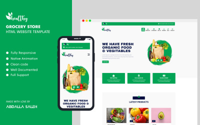 Obchod s potravinami - [žádný rámec] HTML šablona webových stránek