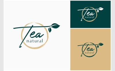 Tea Natural Handwritten Logo