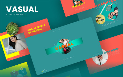 Vasual – Keynote-sjabloon voor stedelijke mode