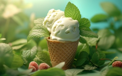 Värme av sommaröken läcker kula glass 451
