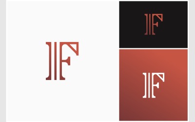 Logotipo Clásico De Lujo Letra F