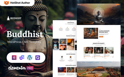 Boeddhistisch - Boeddhistisch WordPress Elementor-thema
