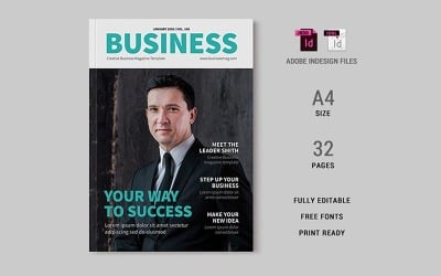 Business Magazine Template 18