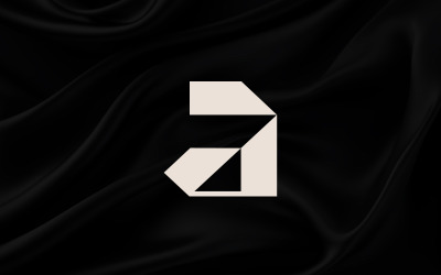 Letter een modern logo ontwerpsjabloon