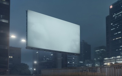 Silniční billboardová reklama Mockup 81