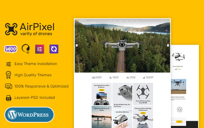 AirPixel - Drone&amp;#39;lar, Hoparlörler ve Akıllı Cihazlar için En İyi WooCommerce Teması