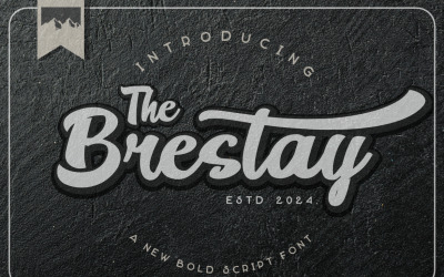 Het Brestay Bold Script-lettertype