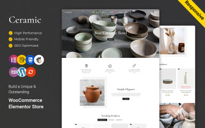 Keramik – keramik, keramik och konsthantverk, responsivt WooCommerce-tema för flera ändamål