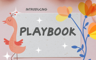 Playbook – Niedliches serifenloses Schriftdesign