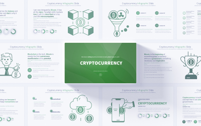 Slides de modelo de PowerPoint sobre criptomoeda