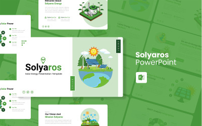 Solyaros - Solarenergie PowerPoint-Vorlage