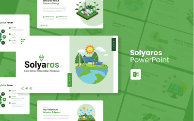 Solyaros - Сонячна енергія Шаблон PowerPoint