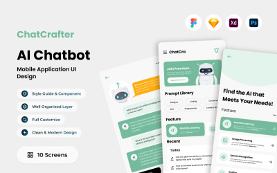 ChatCrafter - AI Chatbot mobiele app