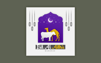 Eid Al Adha inläggsmall för sociala medier 02
