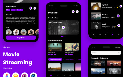 Filmex - mobilní aplikace pro streamování filmů