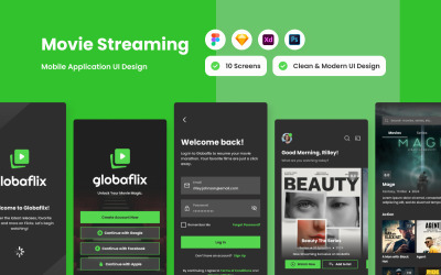 Globaflix - Aplicación móvil de transmisión de películas