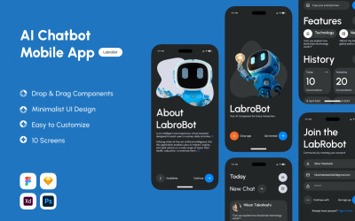 LabroBot - AI Chatbot mobiele app