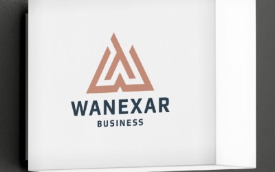 Logo professionale della lettera W di Wanexar