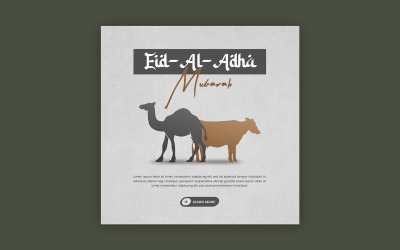Szablon postu na Instagramie Eid-Al-Adha