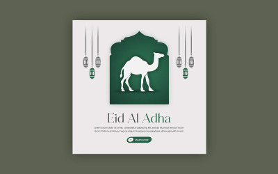 Eid Al Adha Instagram-postsjabloon