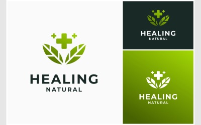 Genezing van natuurlijke geneeskunde-logo