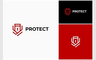 Logotipo de proteção de privacidade de segurança