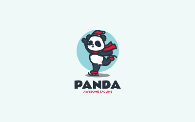 Panda Mascot Cartoon Logo 4
