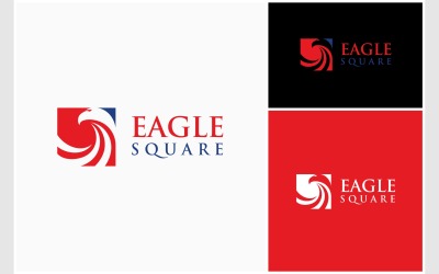 Patriotisches Eagle Square-Logo