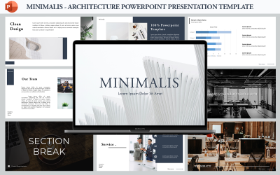 Minimalis - arkitektur presentationsmall