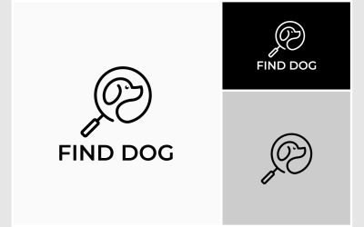 Buscar logotipo de búsqueda de cachorros de perro