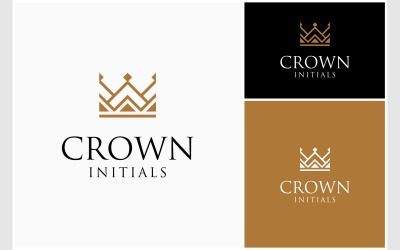 Crown písmeno W luxusní Logo