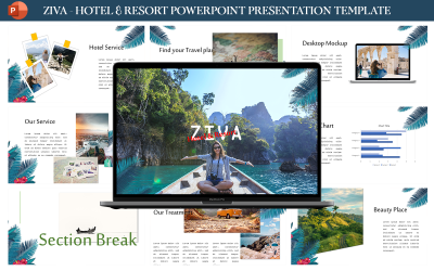 Ziva - Hotel &amp;amp; Resort presentatiesjabloon