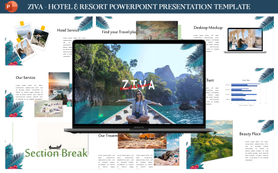 Ziva - Modelo de apresentação de hotéis e resorts