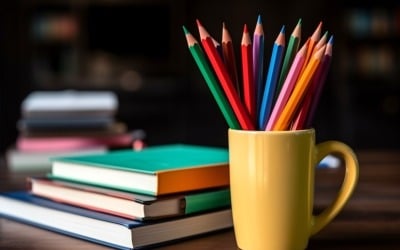Colourful Pencil School Supplies 117