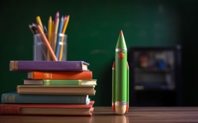 Colourful Pencil School Supplies 131