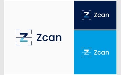 Logo di scansione scansione lettera Z