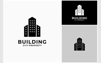 Логотип квартиры в городском здании