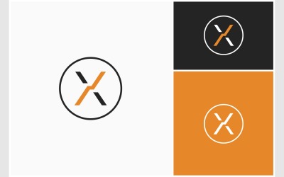 X harfi büyüme iş logosu