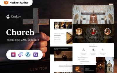 Godsay - Religion och kyrka WordPress Elementor-tema