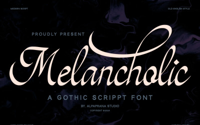 Melancholic - Modern Script