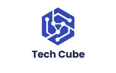 Modern Teknoloji Küp Logo Şablonu