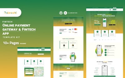 Rotomobi – Gateway de pagamento online e kit de modelo Fintech Elementor