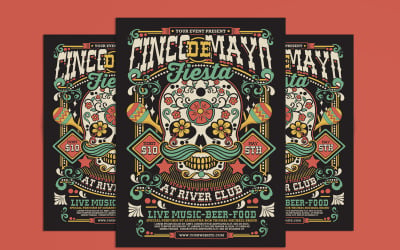 Cinco De Mayo Fiesta Flyer Poster Template
