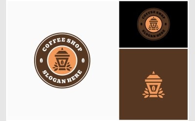 Coffee Traditional Badge Stamp Logo