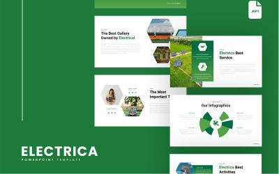 Electrica - Modello PowerPoint sull&amp;#39;energia solare