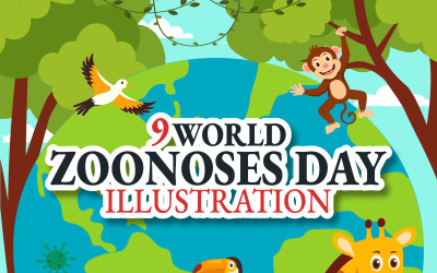 9 Ilustração do Dia Mundial das Zoonoses
