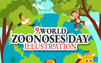 9 Journée mondiale des zoonoses Illustration