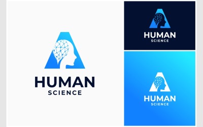 Lettera A Logo delle scienze umane